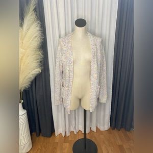 Colorful soft knit cardigan